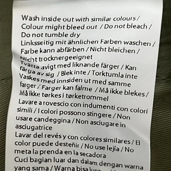 Amendi Gunnar in Green Organic Cotton Pleat Front Button Fly Pants - NEW Size 34 - Picture 12 of 13